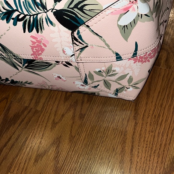 Kate Spade Pink & Green Arch Mya Botanical two way Floral Tote Bag & wristlet - Picture 8 of 15